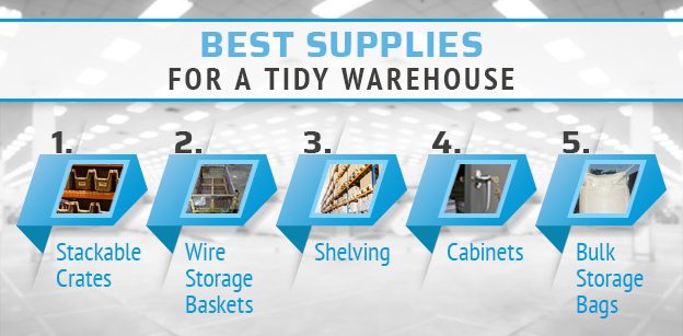 The Best Supplies for Warehouse Organization: Stackable Crates, Shelving & More