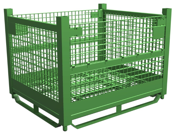 green storage basket