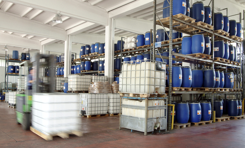 storage in chemical warehouse