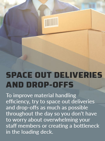 space out deliveries drop offs quote