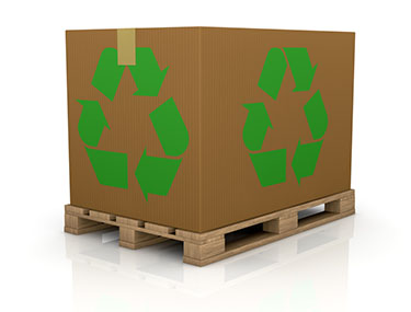 recyclable cardboard shipping box