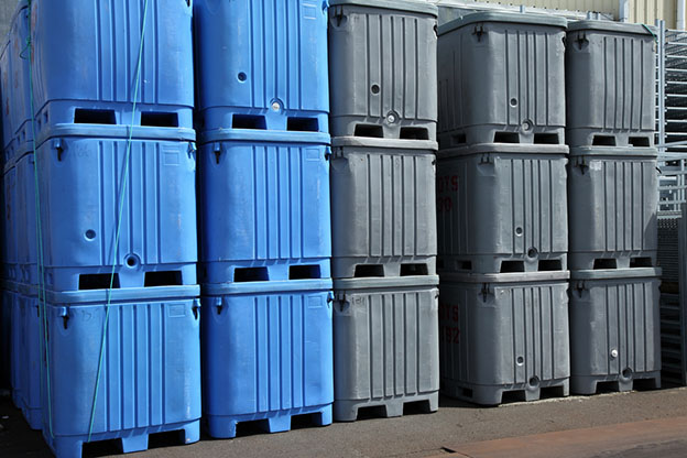 Large plastic totes