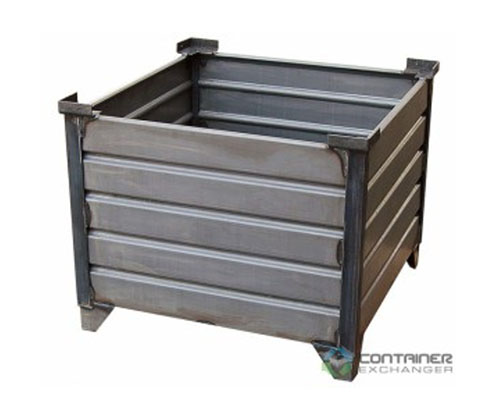 metal storage bin