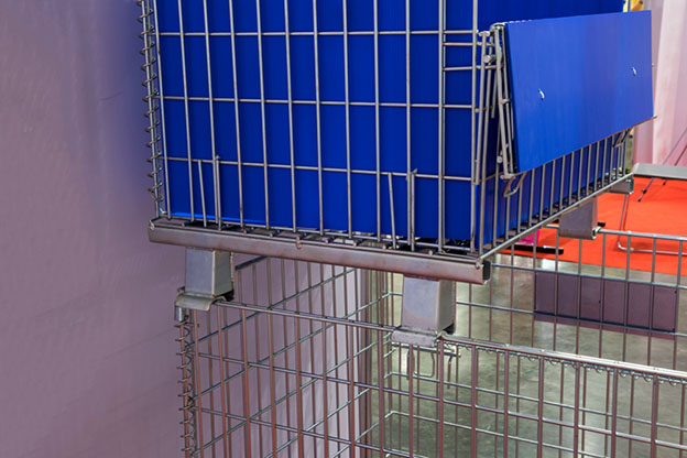 wire baskets stacked on each other
