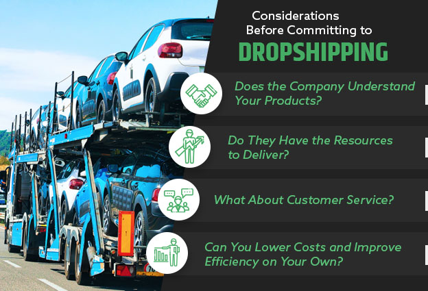 dropshipping considerations graphic