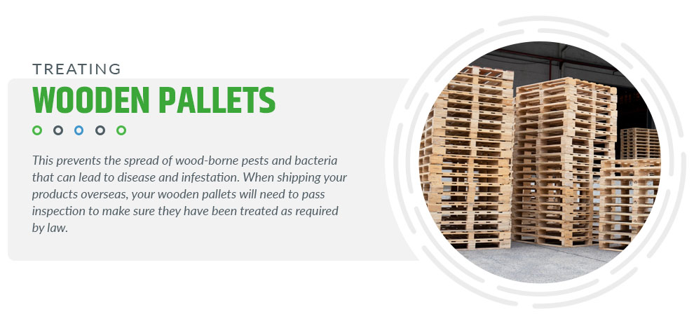 treating wooden pallets