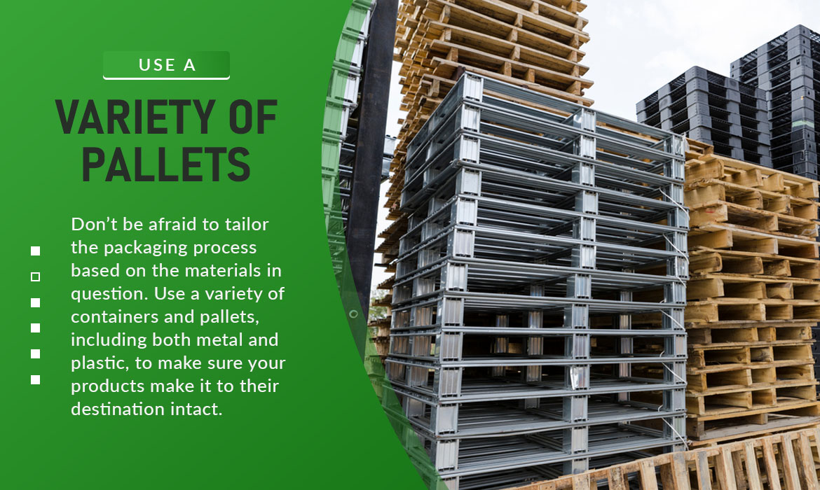 variety of pallets