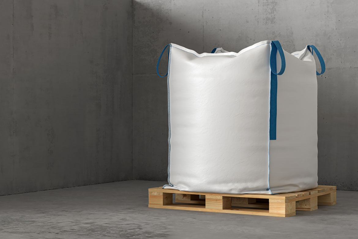 3D render singular jumbo sack
