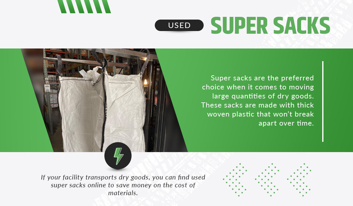 used super sacks large quantities