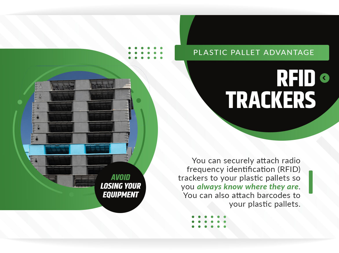 plastic pallet advantage RFID trackers