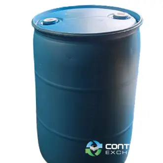 Reconditioned 55 Gallon Blue Closed Head Plastic Drums