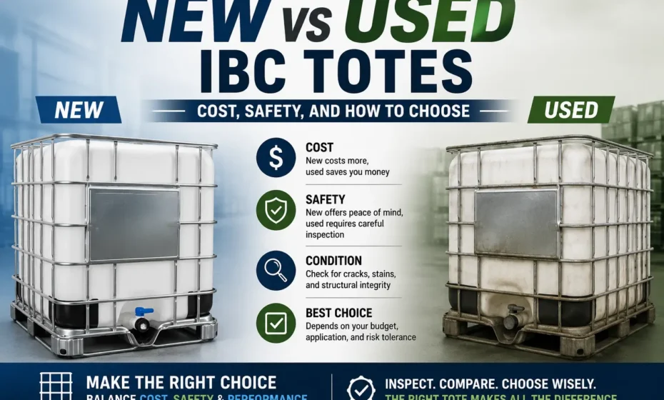 New vs Used IBC Totes: Cost, Safety, and How to Choose